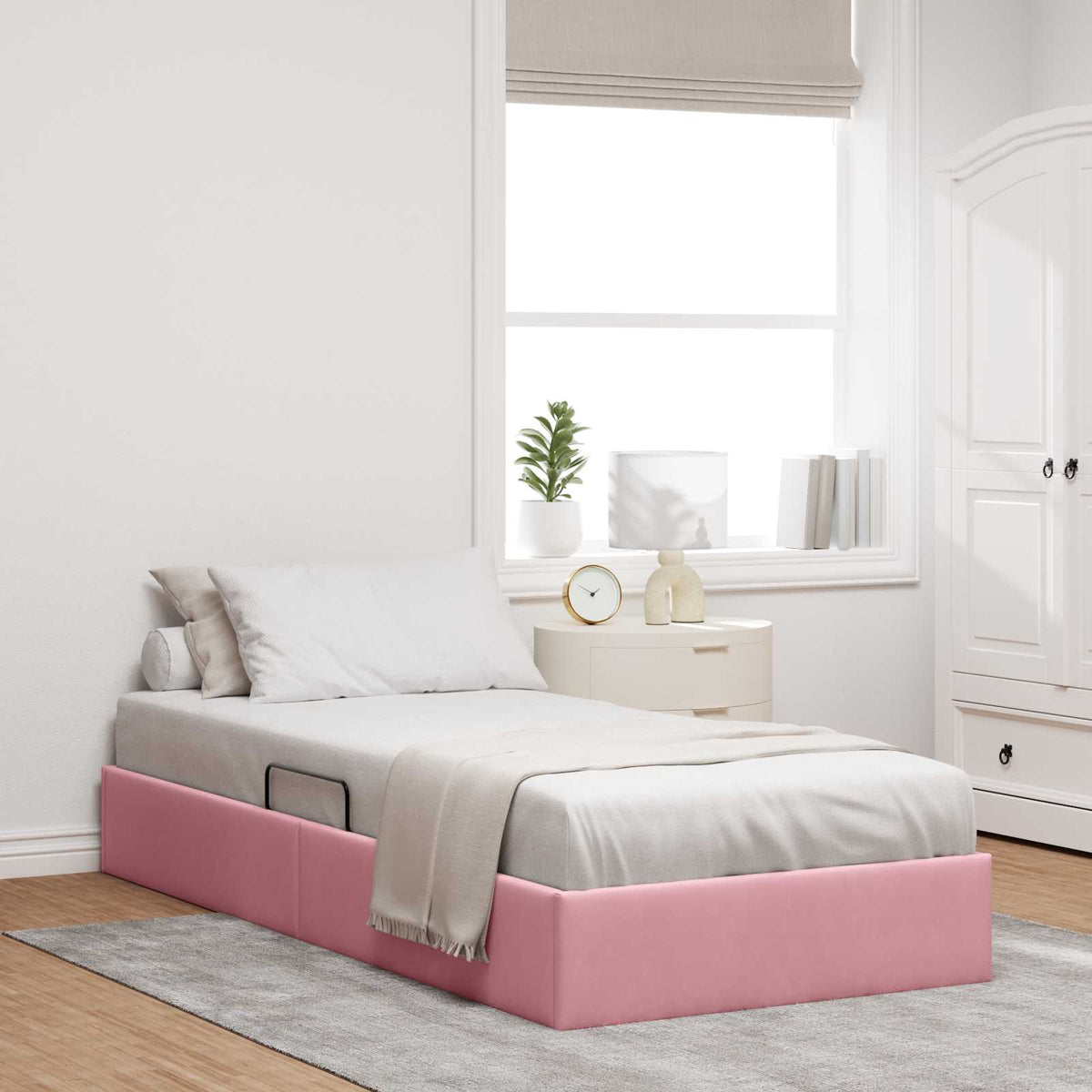 vidaXL Ottoman Bedframe met Opslag met opslag Fluweel
