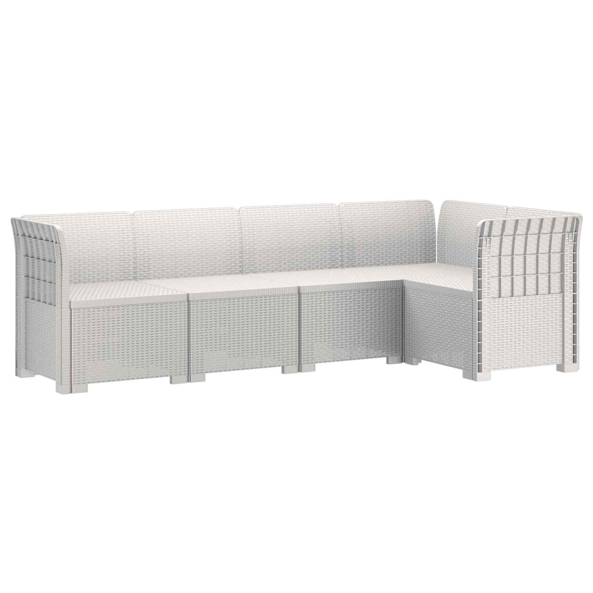 vidaXL 5-Zits Tuin Sofa Rattan Look PP Antraciet