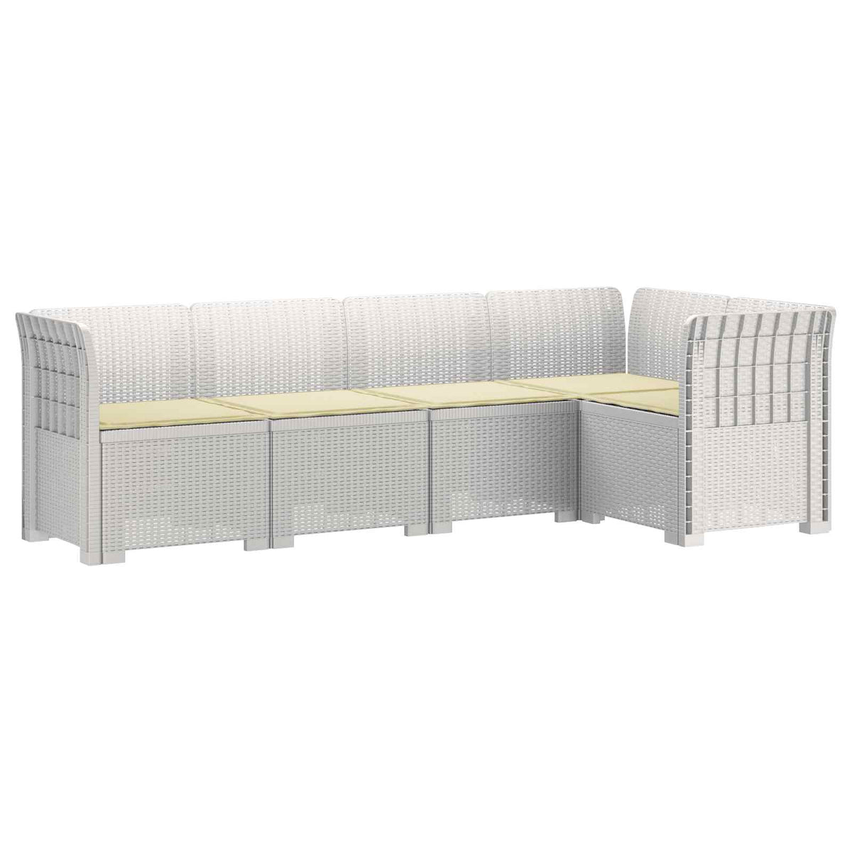 vidaXL 5-Zits Tuin Sofa Rattan Look PP Antraciet