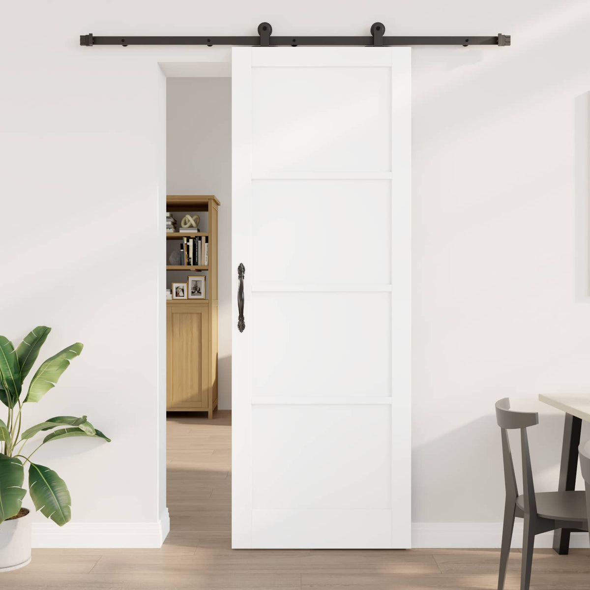 vidaXL Schuifdeur met hardware set 61x198,5 cm Massief hout grenen