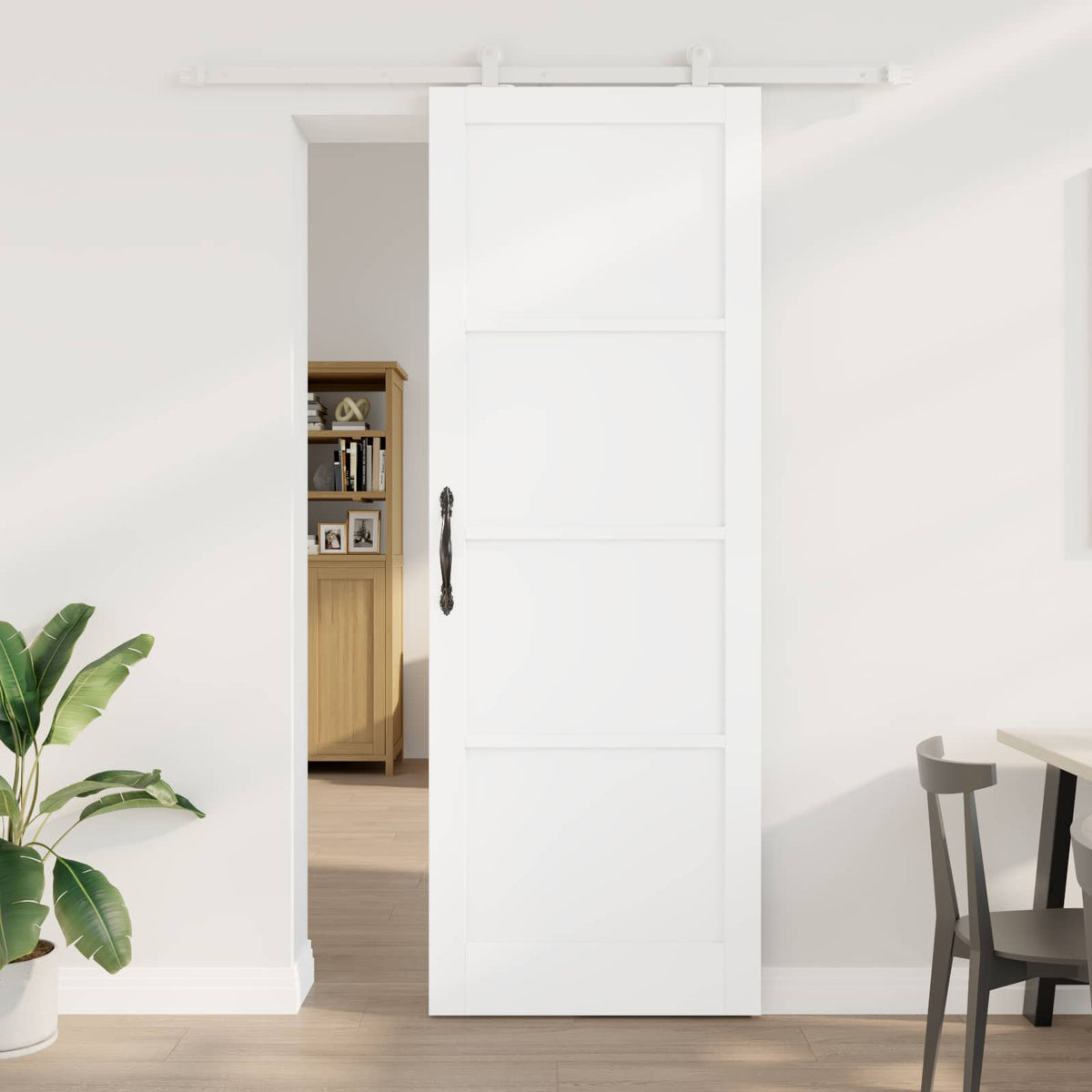 vidaXL Schuifdeur met hardware set 61x198,5 cm Massief hout grenen