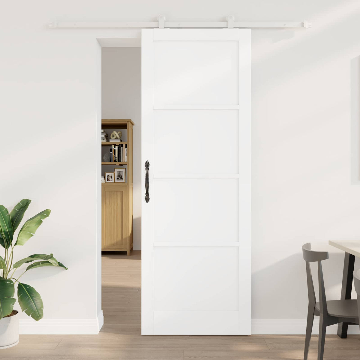 vidaXL Schuifdeur met hardware set 61x198,5 cm Massief hout grenen