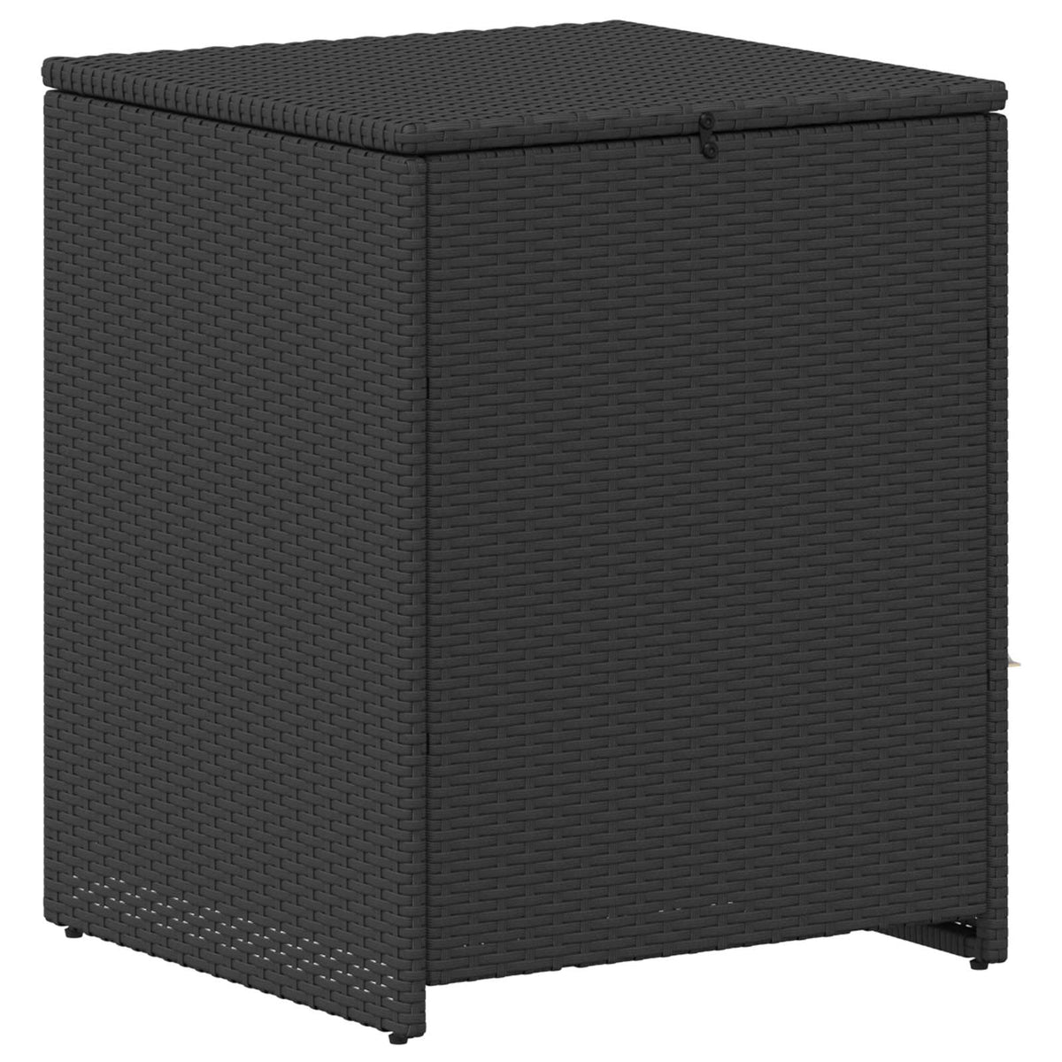 vidaXL Bankstel 6 st Zwart Poly Rattan en Staal