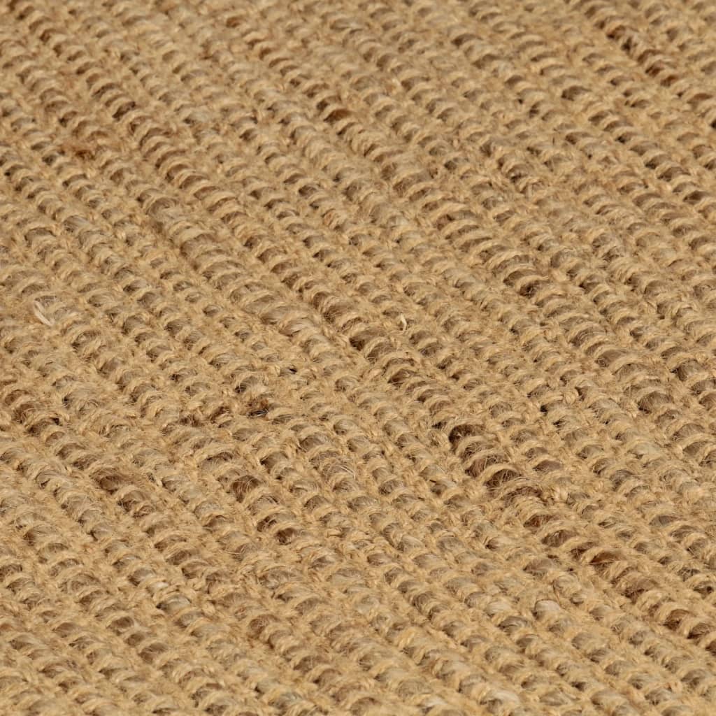 vidaXL Vloerkleed rechthoekig 80x160 cm jute naturel
