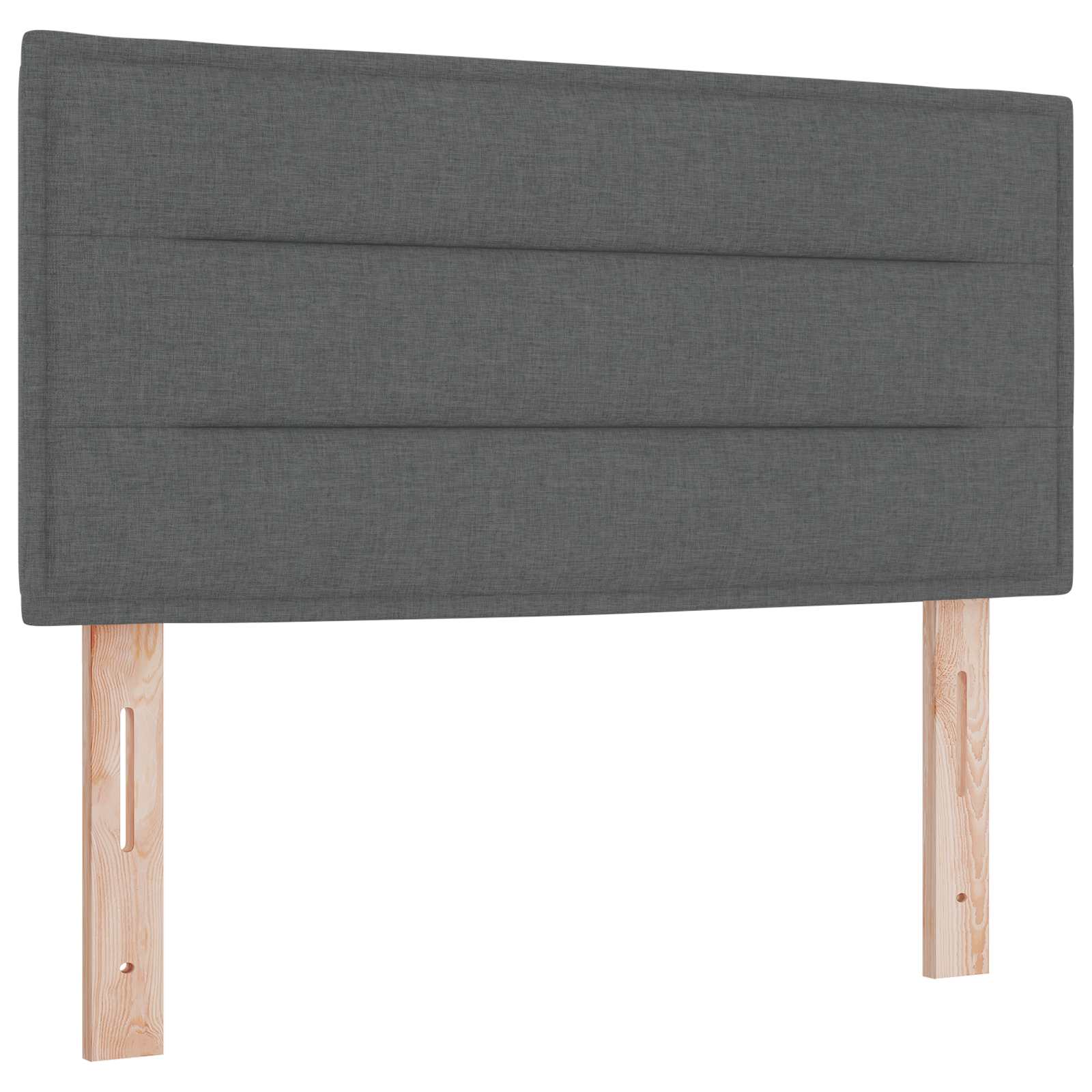 vidaXL Boxspring Bed met Matras en LED Lichtgrijs Enkel Stof