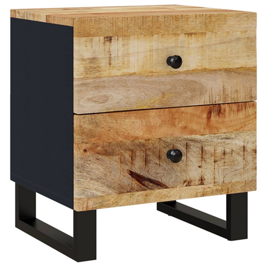 vidaXL Nachtkastjes 2 st 40x33x46 cm massief mangohout