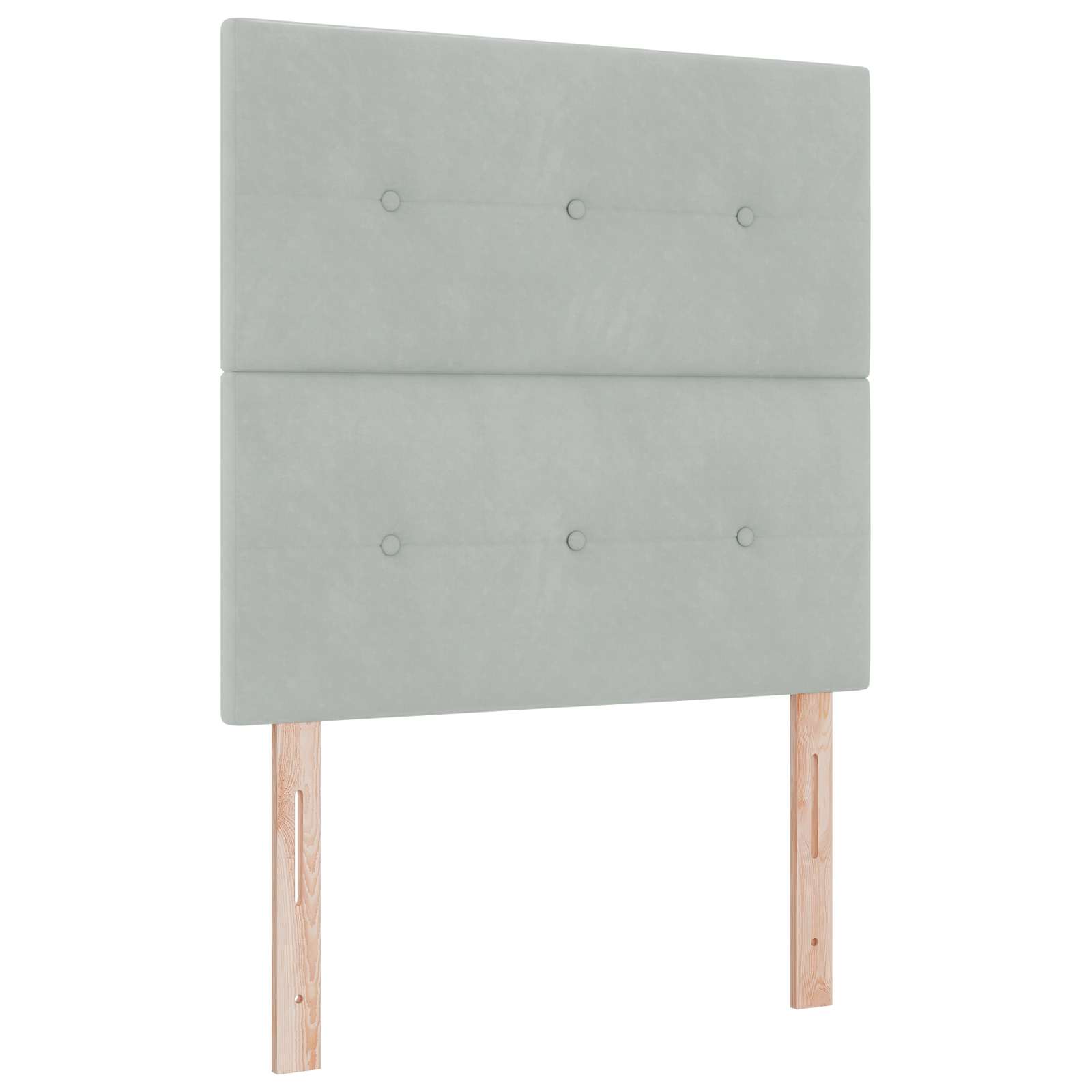 vidaXL Boxspringbed met matras met hoofdeinde Lichtgrijs Enkel Fluweel