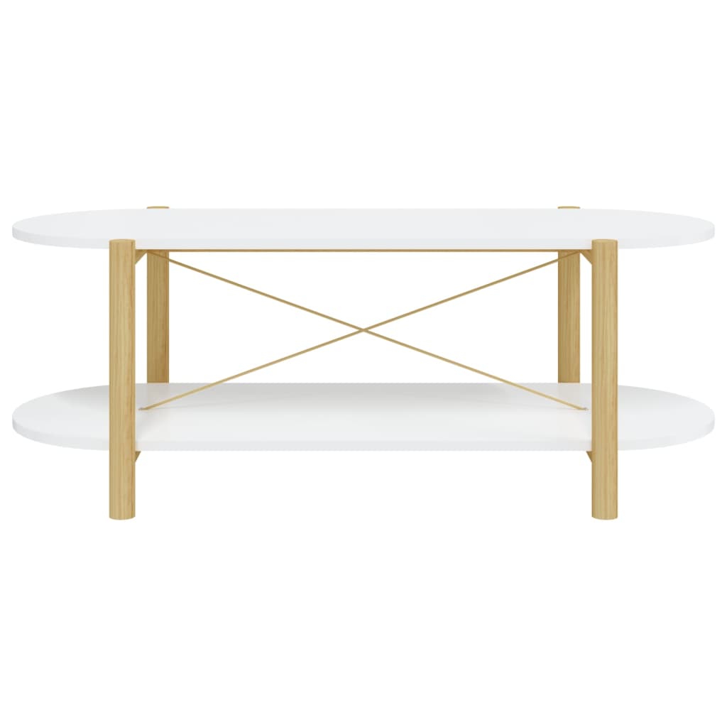 vidaXL Salontafel 110x48x40 cm bewerkt hout zwart