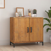 vidaXL Dressoir 75x35x70 cm massief grenenhout bruin - Aashly