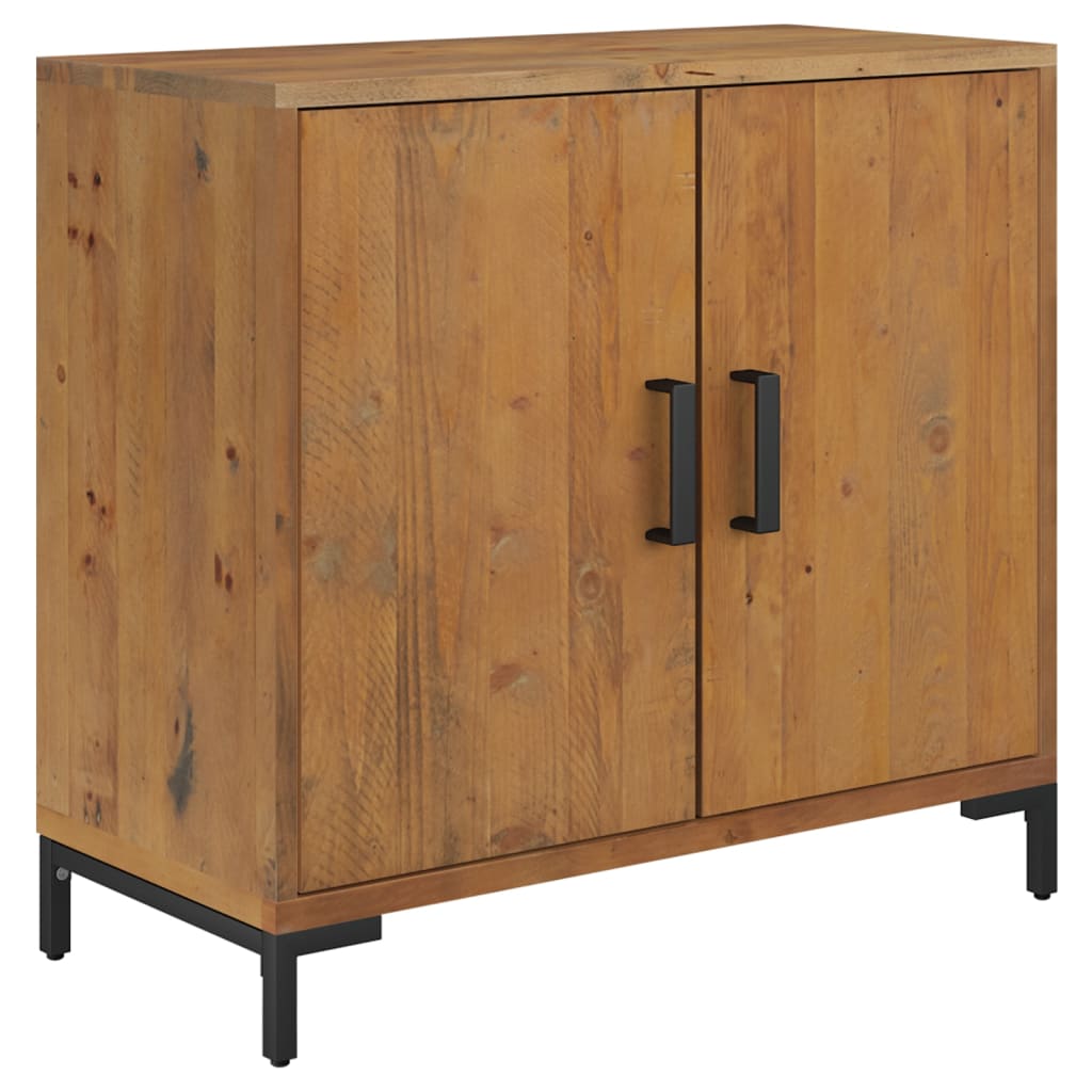 vidaXL Dressoir 75x35x70 cm massief grenenhout bruin - Aashly