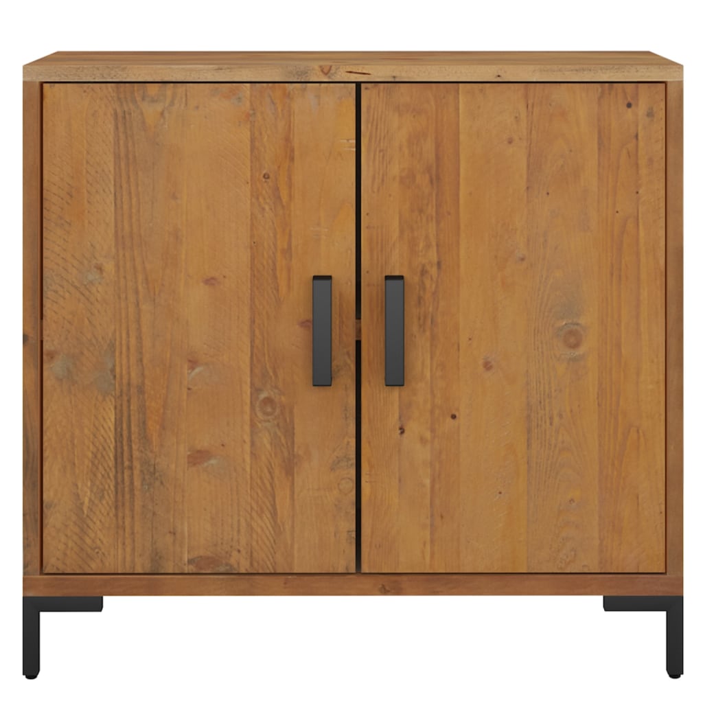 vidaXL Dressoir 75x35x70 cm massief grenenhout bruin - Aashly