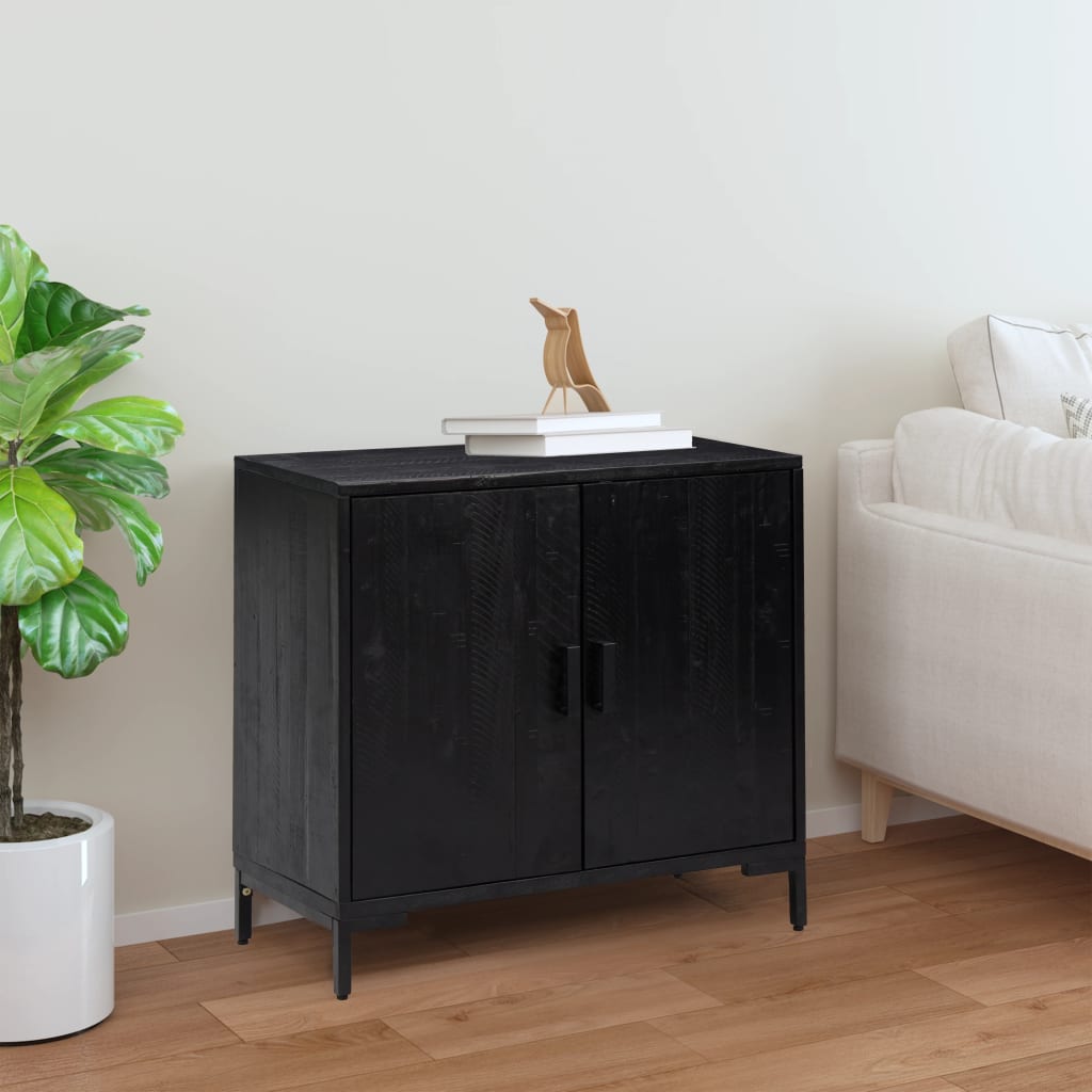 vidaXL Dressoir 75x35x70 cm massief grenenhout bruin - Aashly
