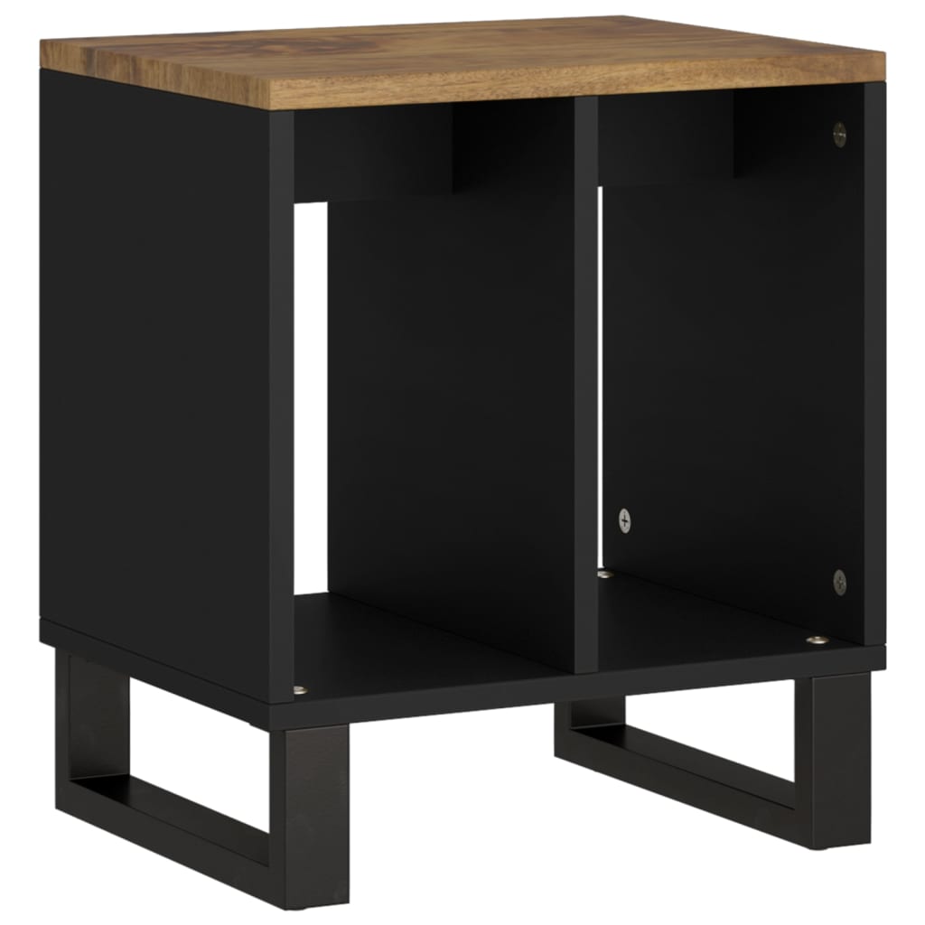 vidaXL Bijzettafel 40x31x46 cm massief mangohout en bewerkt hout - Aashly