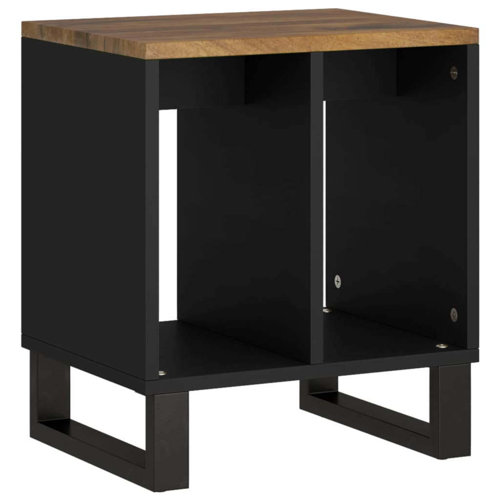 vidaXL Bijzettafel 40x31x46 cm massief mangohout en bewerkt hout - Aashly