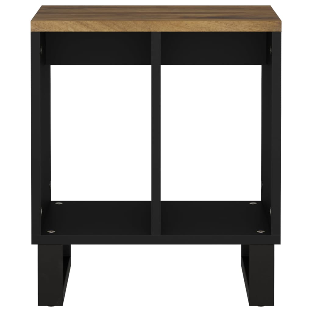 vidaXL Bijzettafel 40x31x46 cm massief mangohout en bewerkt hout - Aashly
