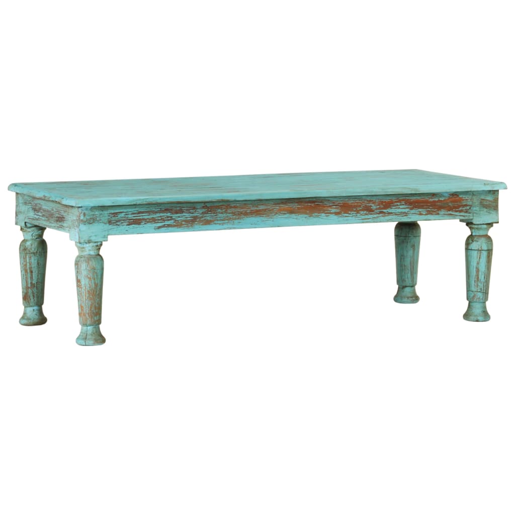 vidaXL Coffee Table 110x50x34 cm Solid Reclaimed Wood