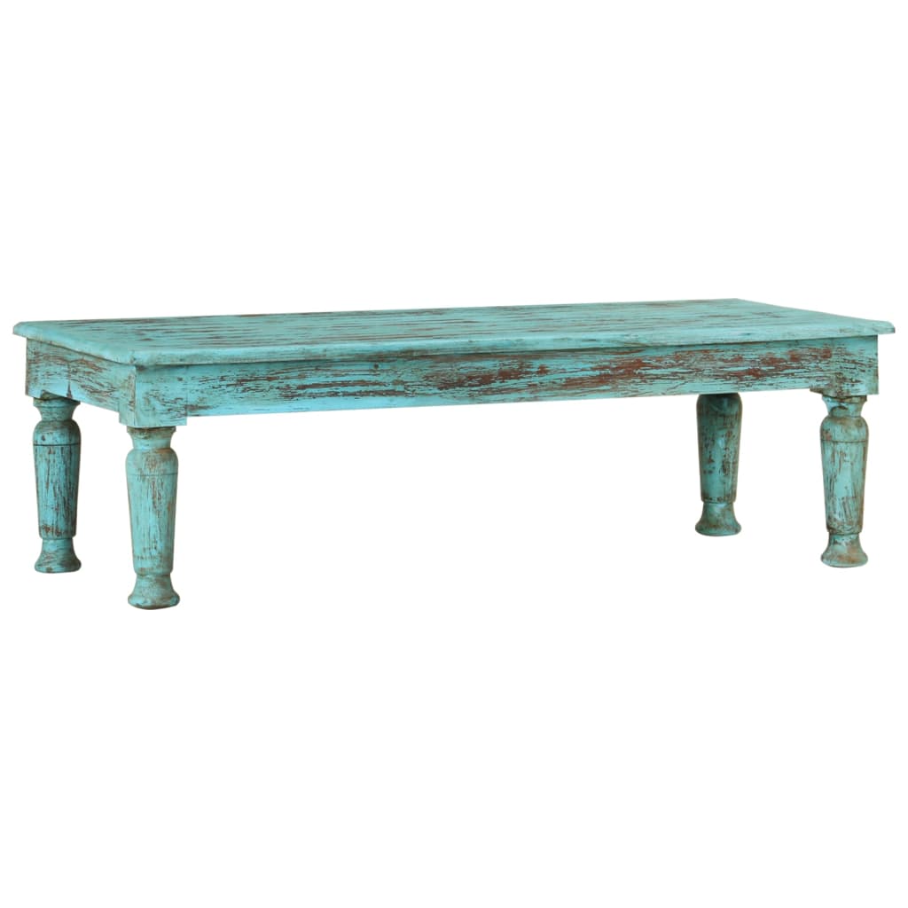 vidaXL Coffee Table 110x50x34 cm Solid Reclaimed Wood