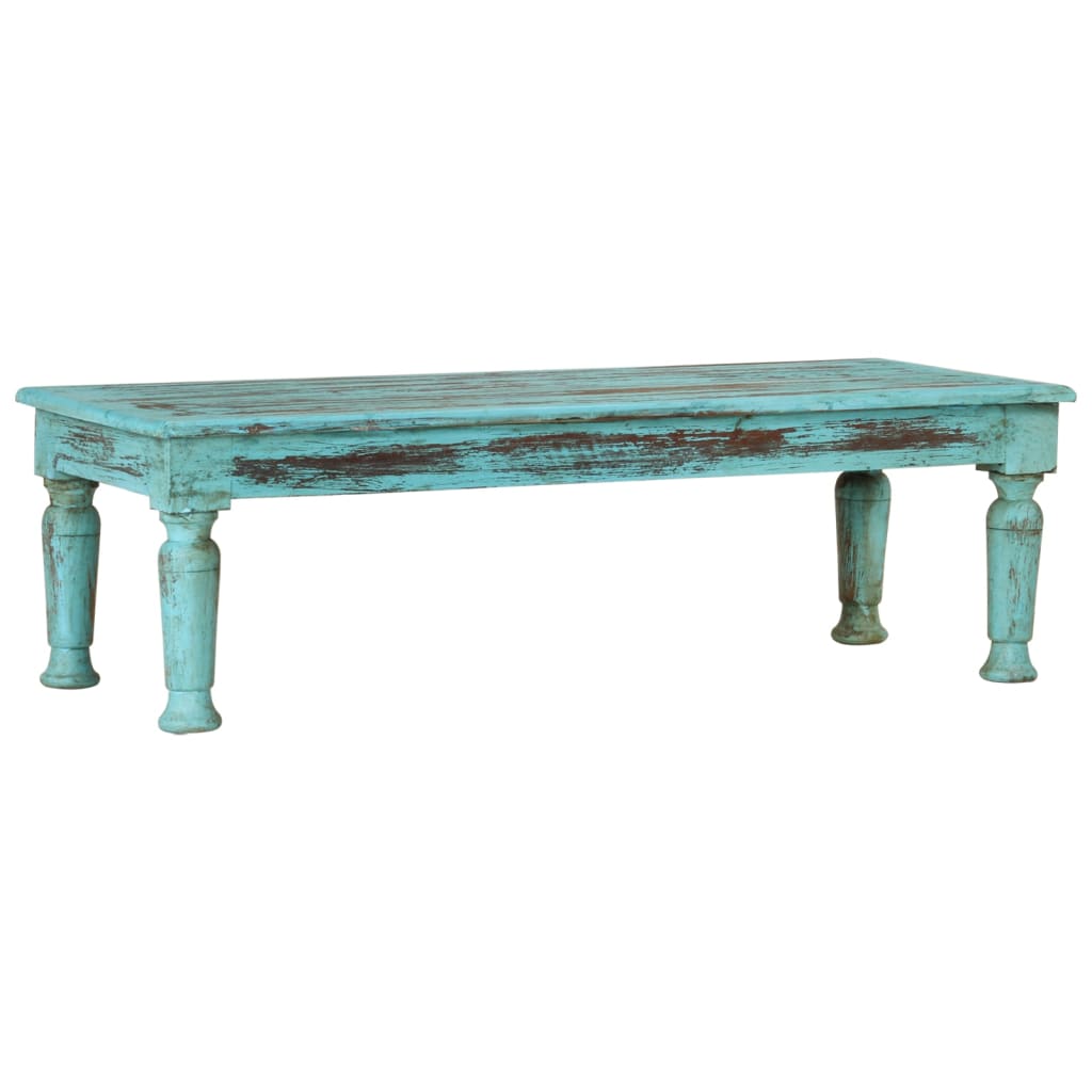 vidaXL Coffee Table 110x50x34 cm Solid Reclaimed Wood