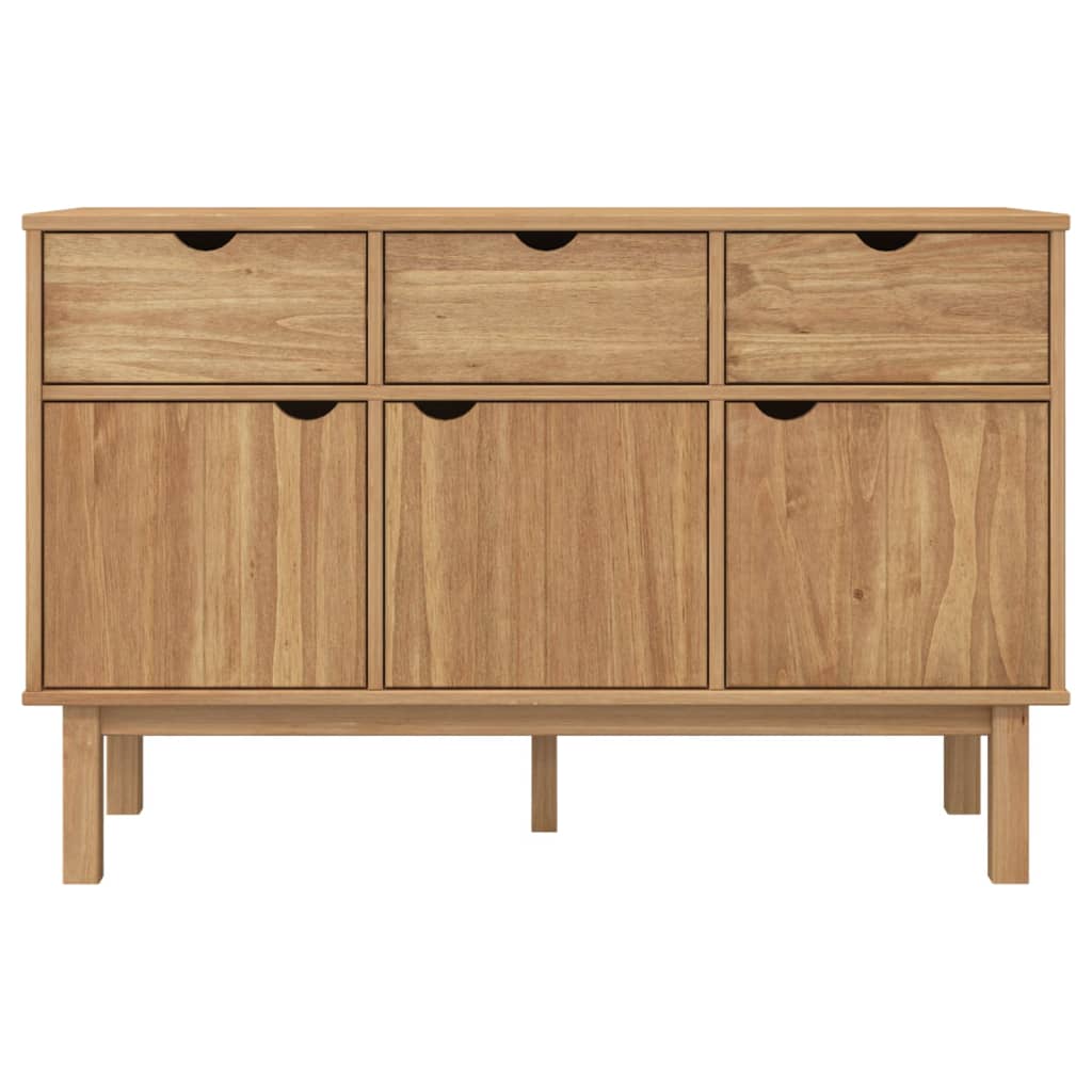 vidaXL Dressoir OTTA 114x43x73,5 cm massief grenenhout - Aashly