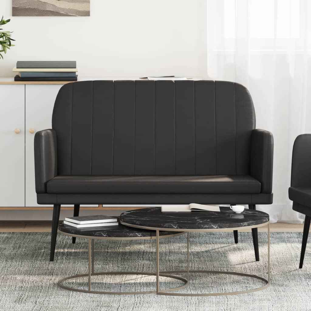vidaXL Bankje 107x80x81 cm kunstleer zwart