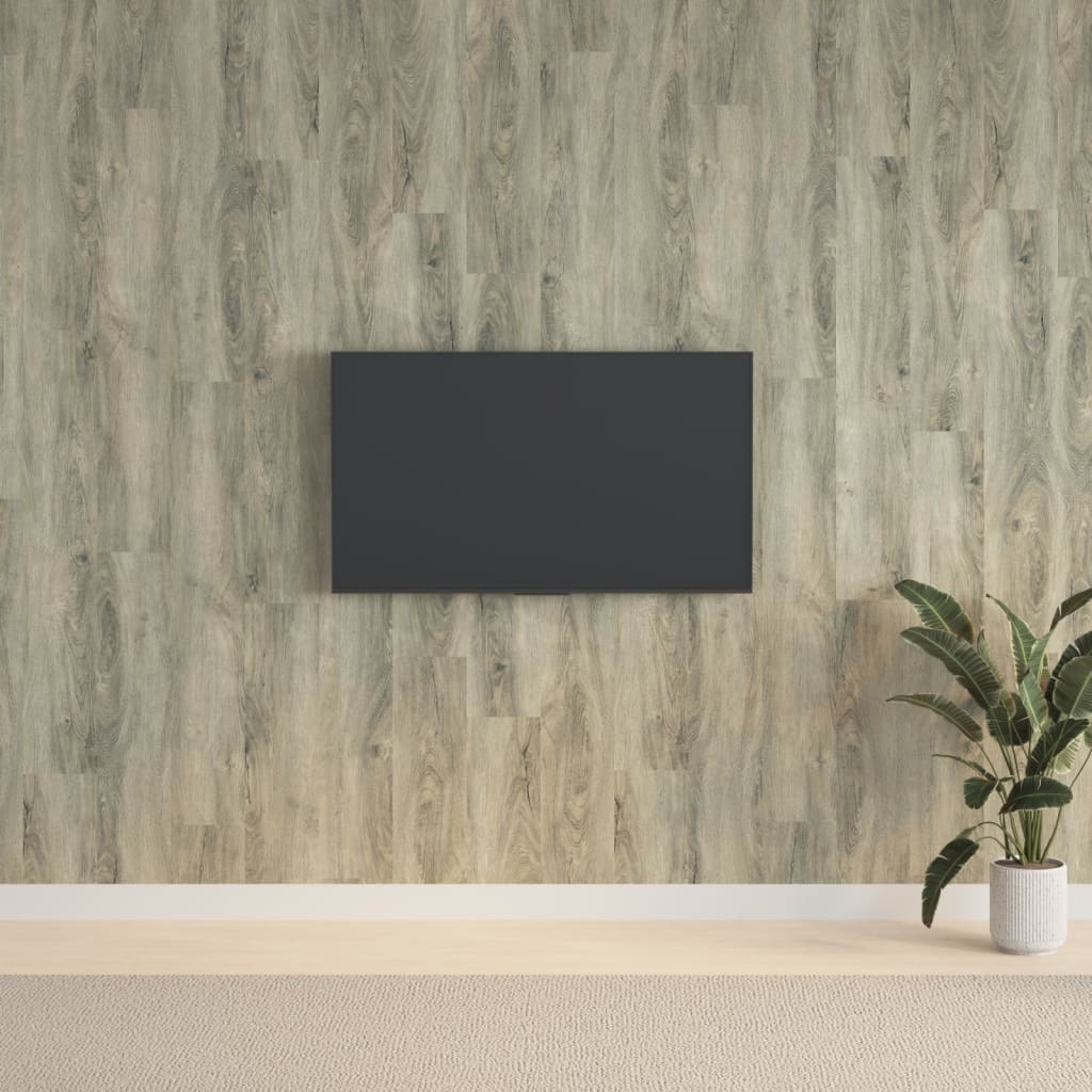 vidaXL Wandpanelen houtlook 2,06 m² PVC bruin