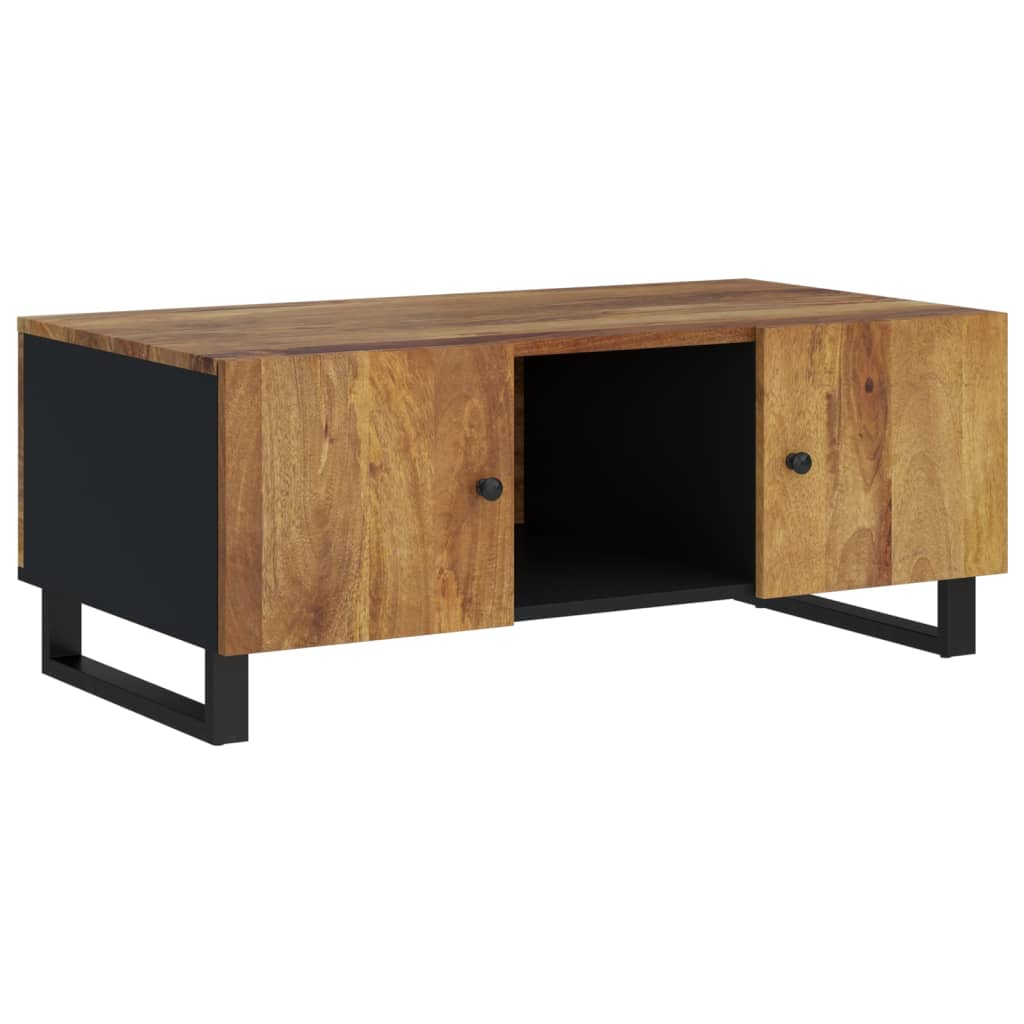 vidaXL Salontafel 100x54x40 cm massief mangohout en bewerkt hout - Aashly