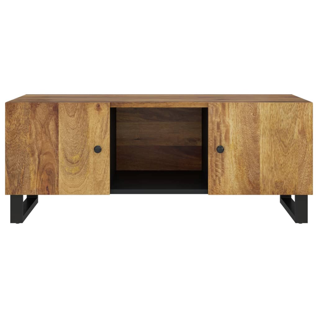 vidaXL Salontafel 100x54x40 cm massief mangohout en bewerkt hout - Aashly