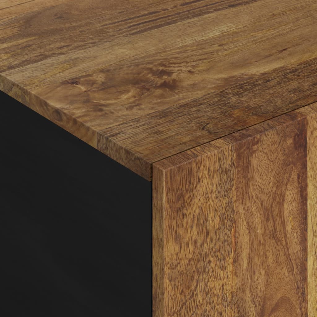 vidaXL Salontafel 100x54x40 cm massief mangohout en bewerkt hout - Aashly