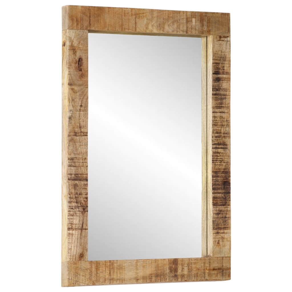 vidaXL Spiegel 70x50 cm massief gerecycled hout en glas