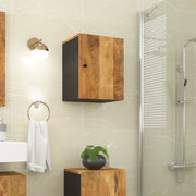 vidaXL Badkamerwandkast 38x33x48 cm massief mangohout - Aashly