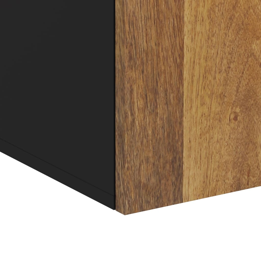 vidaXL Badkamerwandkast 38x33x48 cm massief mangohout - Aashly