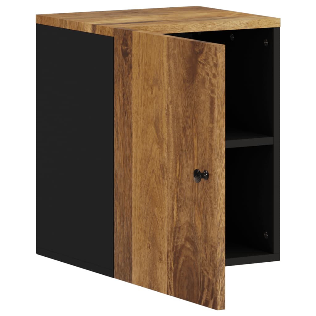 vidaXL Badkamerwandkast 38x33x48 cm massief mangohout - Aashly