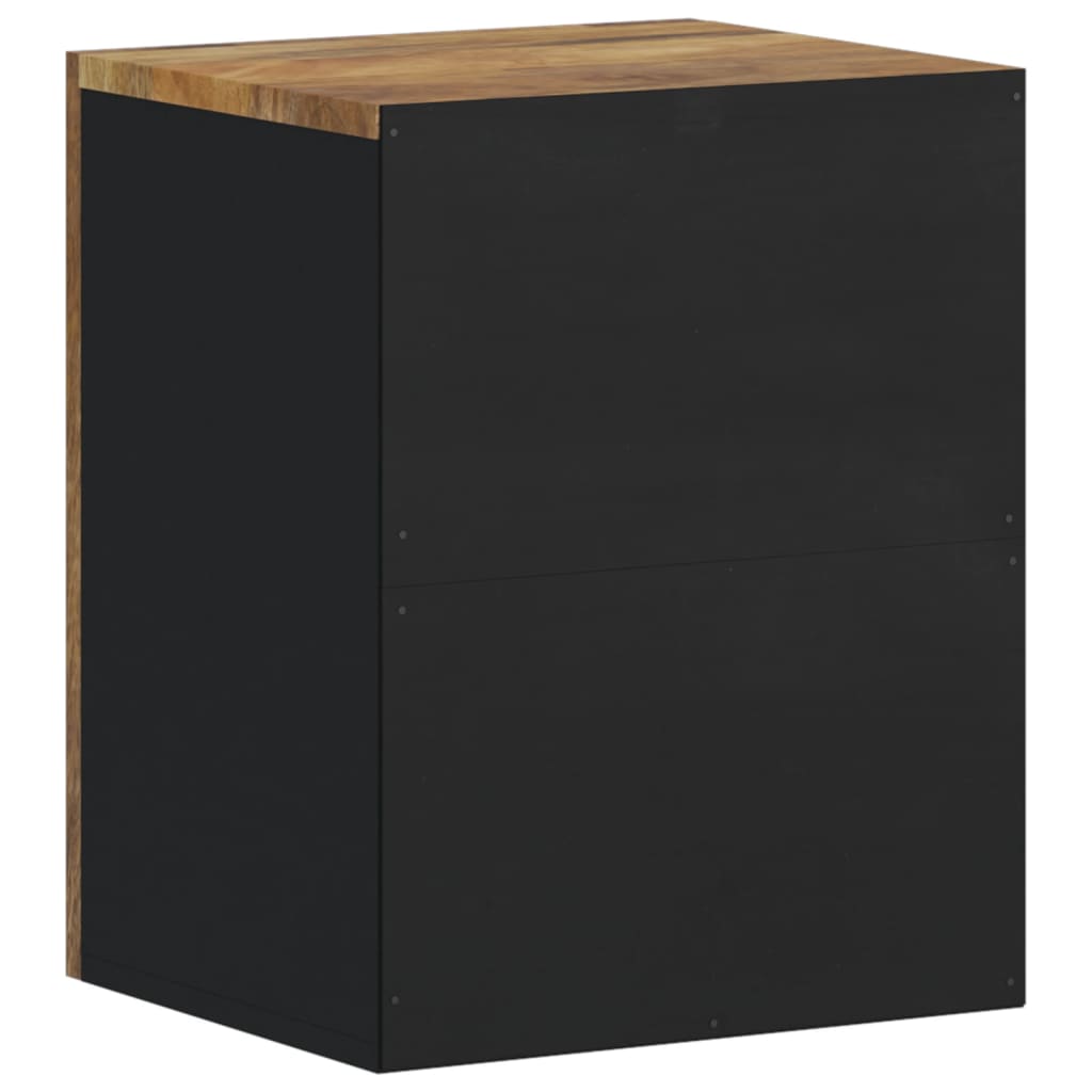 vidaXL Badkamerwandkast 38x33x48 cm massief mangohout - Aashly
