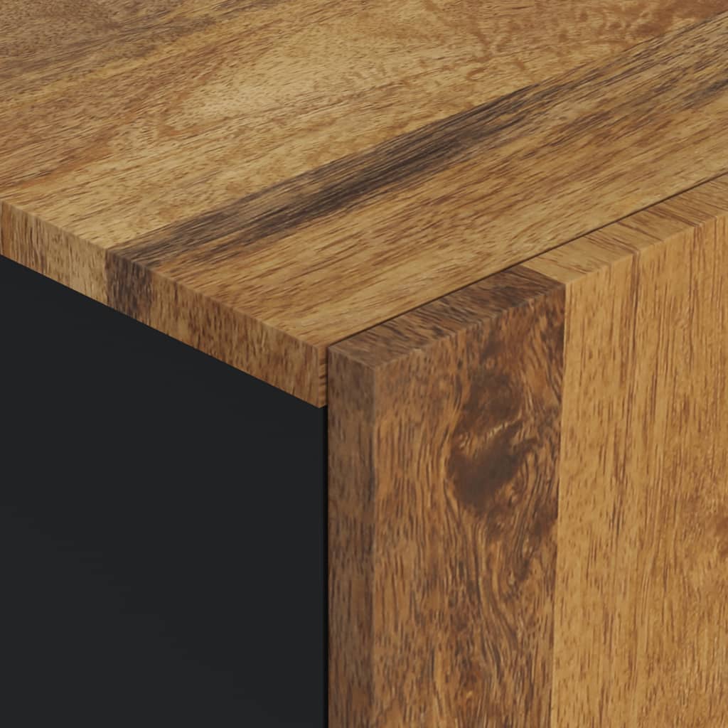 vidaXL Badkamerwandkast 38x33x48 cm massief mangohout - Aashly