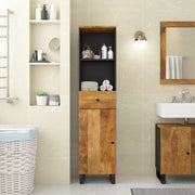 vidaXL Badkamerkast 38x33x160 cm massief mangohout