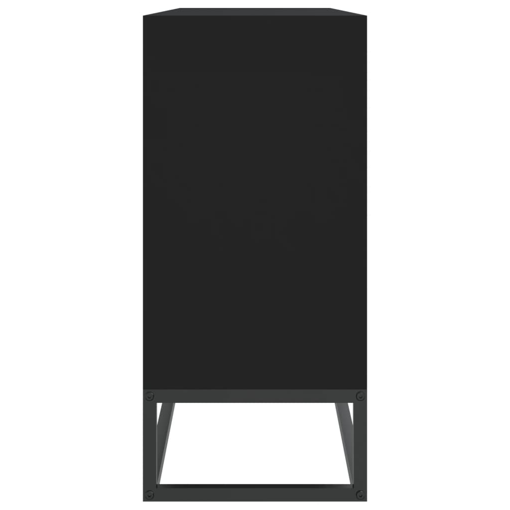 vidaXL Dressoir 105x30x65 cm bewerkt hout zwart - Aashly