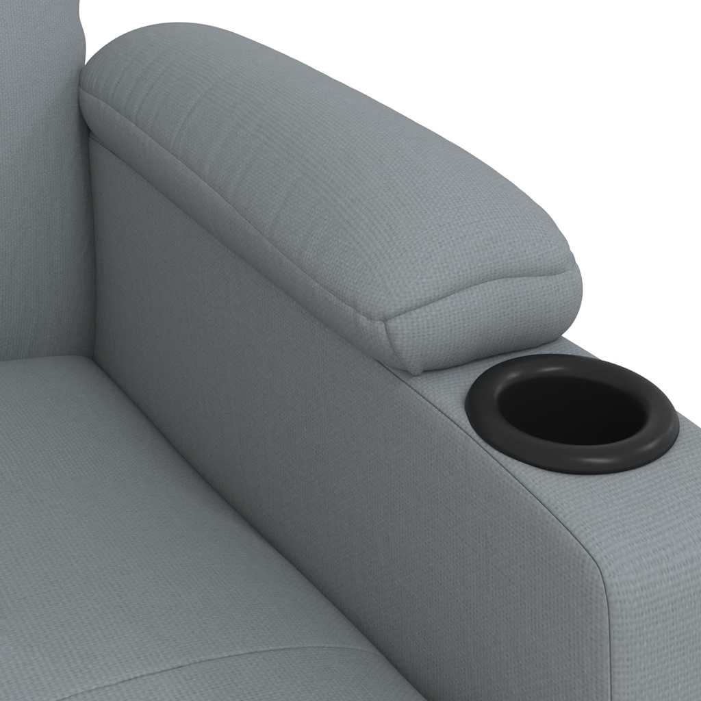 vidaXL Massagestoel met lichtgrijze stof