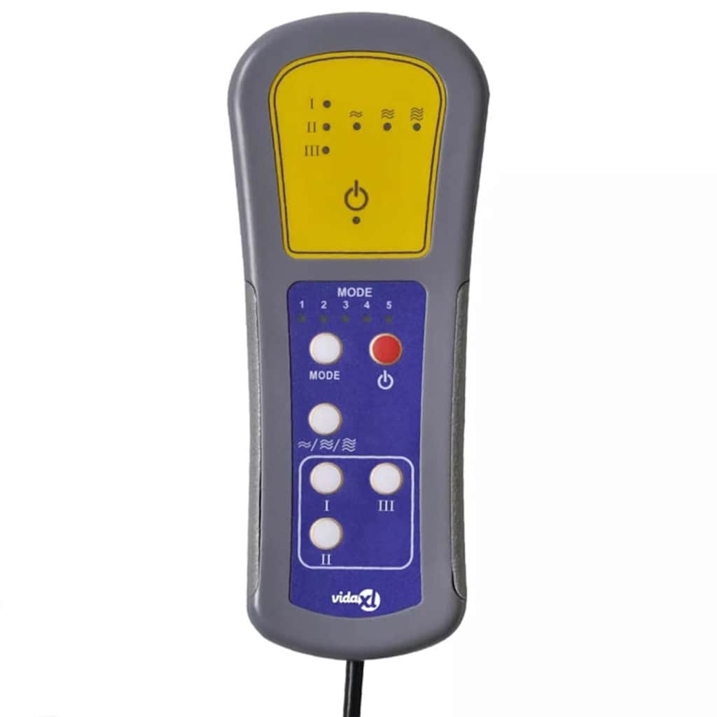 vidaXL Massagestoel met lichtgrijze stof