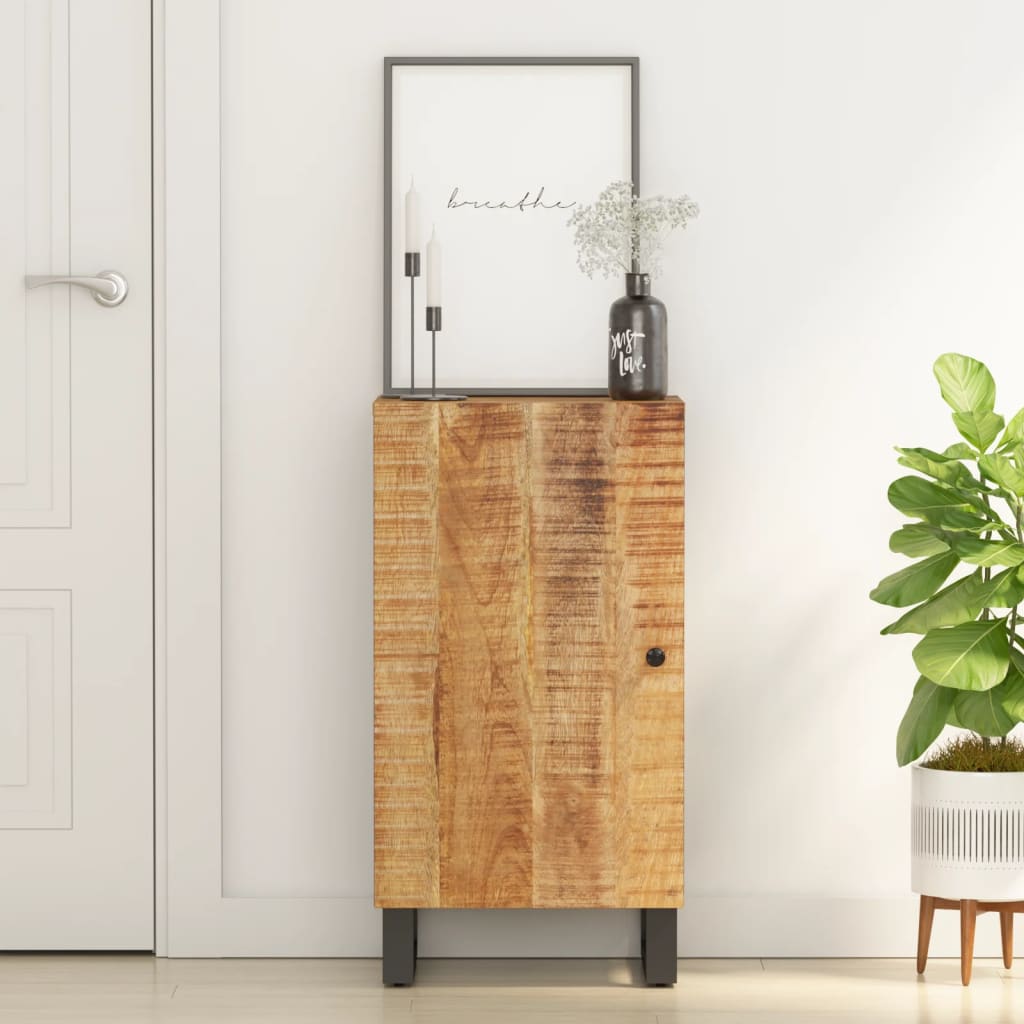 vidaXL Dressoir met deur 40x31x75 cm massief mangohout - Aashly
