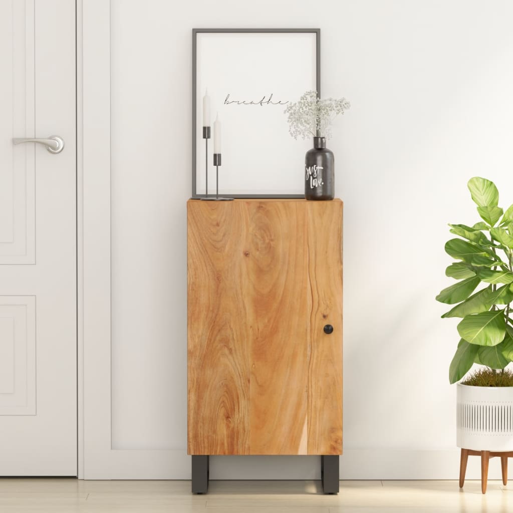 vidaXL Dressoir met deur 40x31x75 cm massief mangohout - Aashly