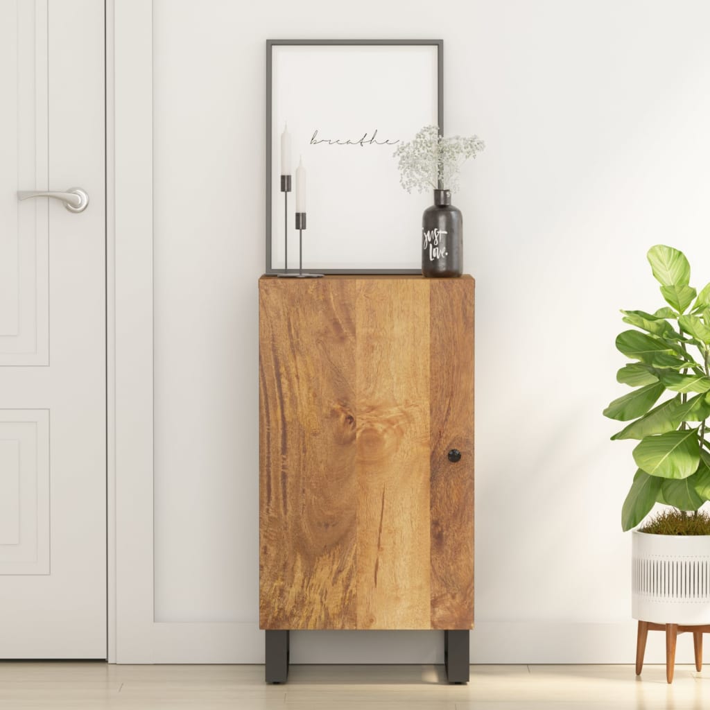 vidaXL Dressoir met deur 40x31x75 cm massief mangohout - Aashly