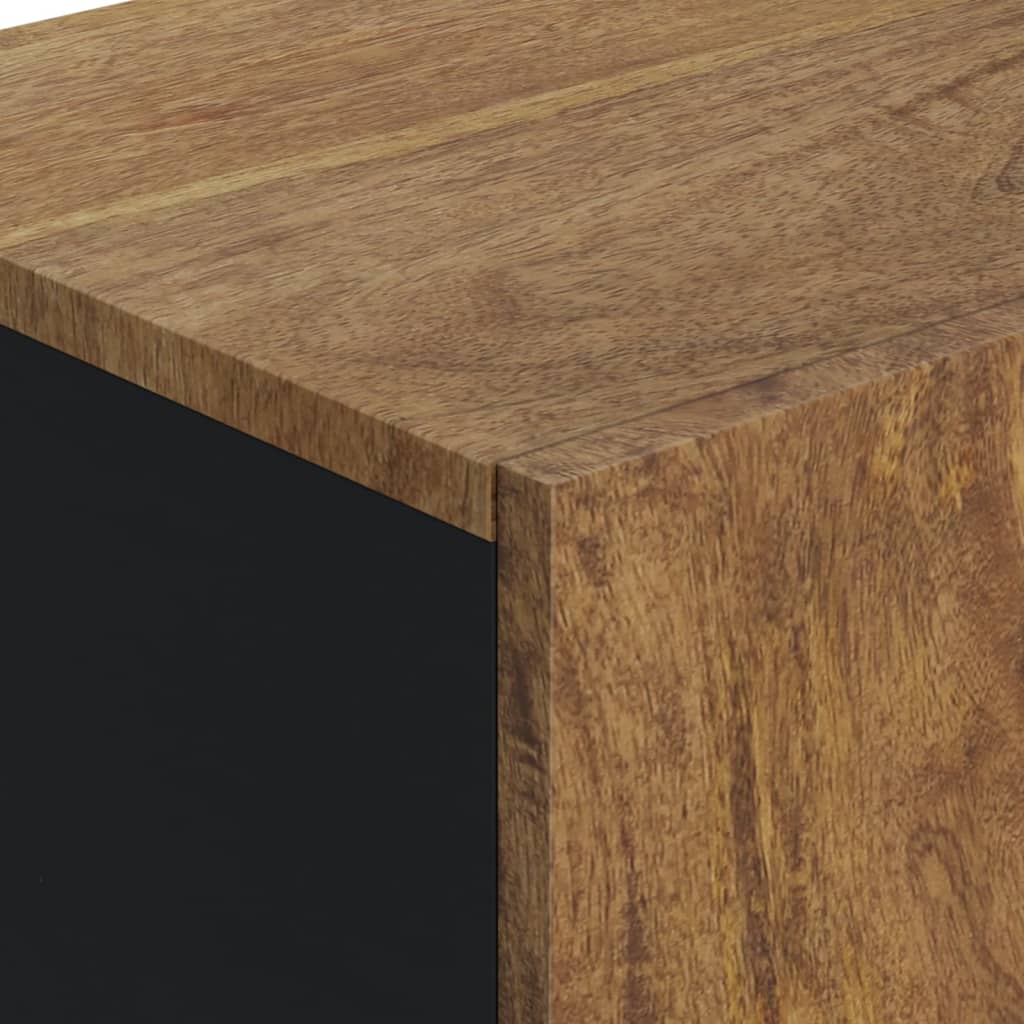 vidaXL Dressoir met deur 40x31x75 cm massief mangohout - Aashly