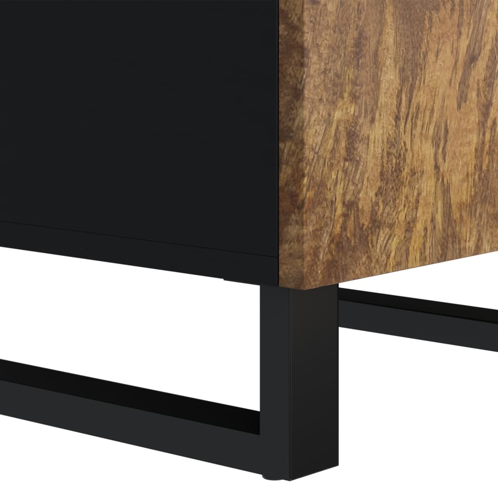 vidaXL Dressoir met deur 40x31x75 cm massief mangohout - Aashly