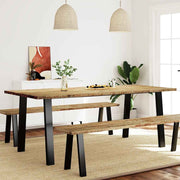 vidaXL Eettafel 200x90x75 cm massief acaciahout