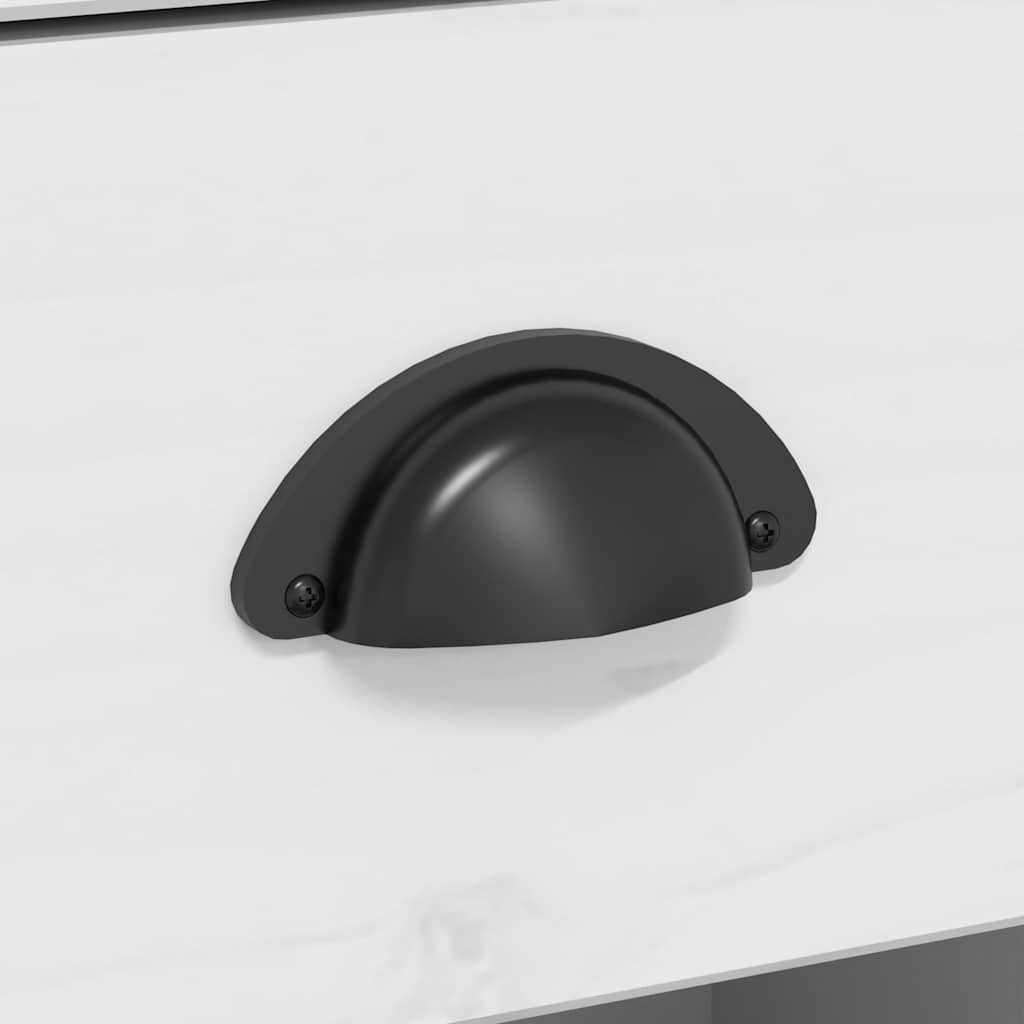 vidaXL Dressoir BODO 115,5x44x80 cm massief grenenhout wit en bruin - Aashly