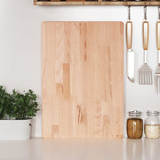 vidaXL Cutting Board 50x35x4 cm Solid Beech Wood