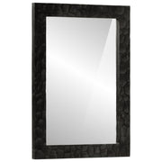 vidaXL Badkamerspiegel 50x70x2,5 cm massief mangohout en glas zwart
