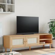 vidaXL TV Stand SENJA 158x40x49 cm Rattan-Look Pinewood Brown