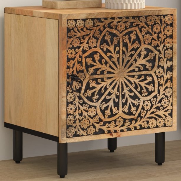 vidaXL Nachtkastjes 2 st 40x33x46 cm massief mangohout