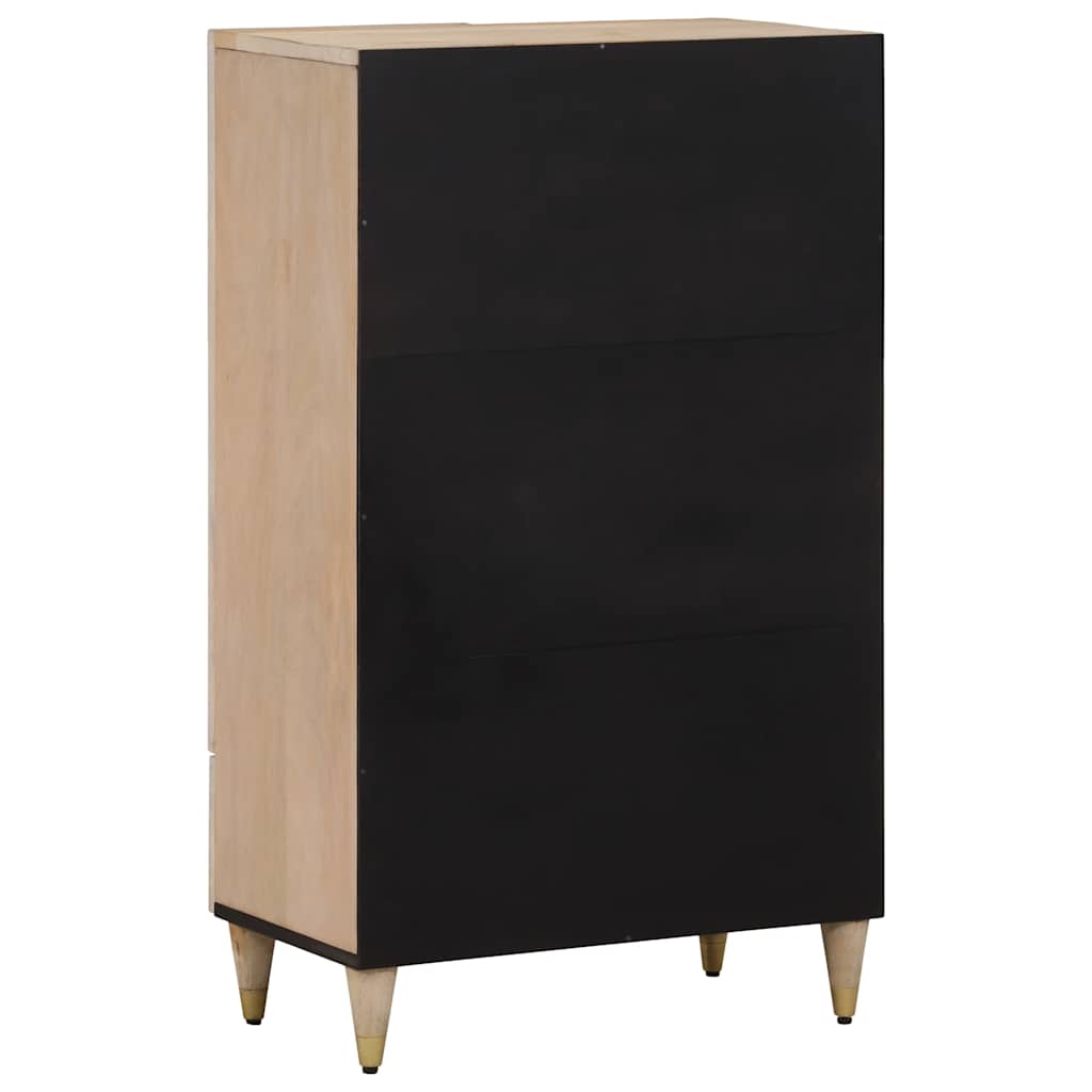 vidaXL Hoge kast 60x33x100 cm massief mangohout